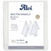 Alvi® Molton-Windeln 2er Pack Weiß 80 X 80 Cm -Babyprodukte alvi molton windeln 2er pack weiss 80 x 80 cm a334795