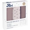 Alvi® Molton-Windeln 3er Pack Curly Dots 80 X 80 Cm