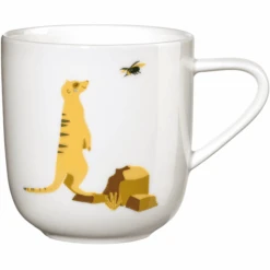 ASA Selection Henkelbecher Erdmännchen Elvis Weiß Glänzend