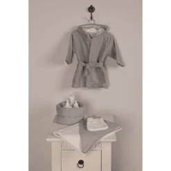 Be Be 's Collection Bademantel Grau -Babyprodukte be be s collection bademantel grau a326706 3