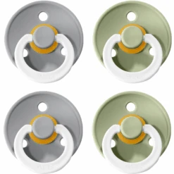BIBS® Nachtschnuller Colour Sage / Cloud 0-6 Monate, 4 Stk.