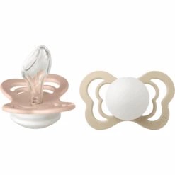 BIBS® Schnuller Couture Blush Und Vanilla Glow Silikon 6-36 Monate, 2 Stk.
