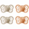 BIBS® Schnuller Couture Vanilla / Peach Silikon 0-6 Monate, 4 Stk.