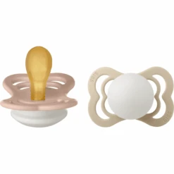 BIBS® Schnuller Supreme Blush Und Vanilla Glow Latex 0-6 Monate, 2 Stk.