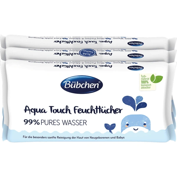 Bübchen Feuchttücher Aqua Touch Multipack 144 Tücher (3 X 48 Stk) 3 Bübchen Feuchttücher Aqua Touch Multipack 144 Tücher (3 X 48 Stk)