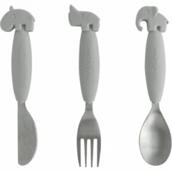 Done By Deer™ Kinderbesteckset Grau Ab Dem 6. Monat