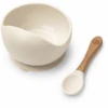 Elodie Silikonschüssel Mit Löffel, Vanilla White -Babyprodukte elodie silikonschuessel mit loeffel vanilla white a372177