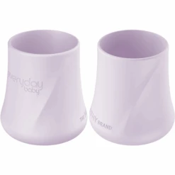 Everyday® Baby Trinkbecher Silikon 2er-Set, Light Lavender