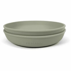 Filibabba Silikon Teller 2er-Pack - Grün