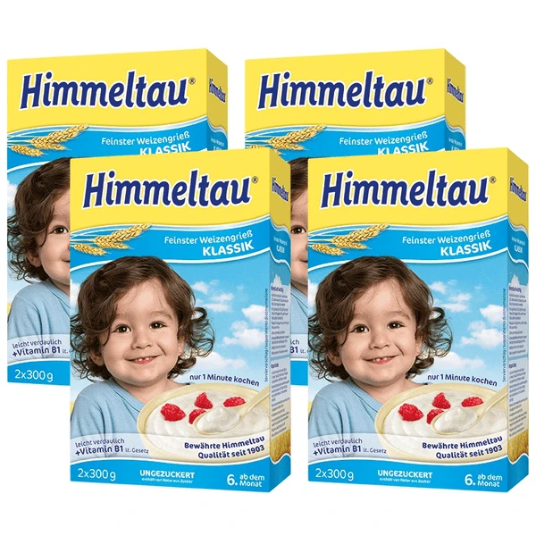 Himmeltau Feinster Weizengrieß Klassik 4x 600g Ab Dem 6. Monat 3 Himmeltau Feinster Weizengrieß Klassik 4x 600g Ab Dem 6. Monat