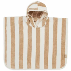 Jollein Badeponcho Stripe Frottee Biscuit