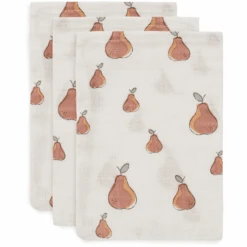 Jollein Mull Waschlappen 3er-Pack Pear