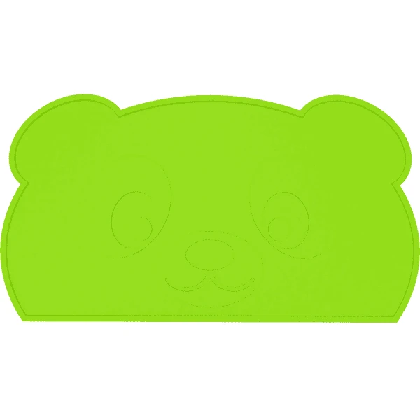 KOKOLIO Tischset Little Panda Aus Silikon, In Grün 3 KOKOLIO Tischset Little Panda Aus Silikon, In Grün