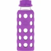 Lifefactory Kinderflasche Aus Glas In Grape 250 Ml