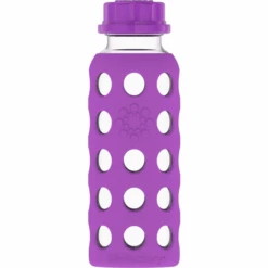 Lifefactory Kinderflasche Aus Glas In Grape 250 Ml