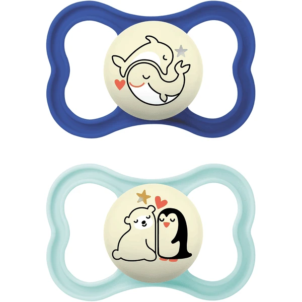 MAM Nachtschnuller Supreme Night Silikon, 16+ Monate, 2 Stk., Wal/Bär 3 MAM Nachtschnuller Supreme Night Silikon, 16+ Monate, 2 Stk., Wal/Bär
