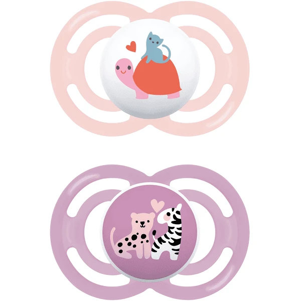 MAM Schnuller Perfect Silikon, 6-16 Monate, 2 Stk., Schildkröte/Zebra 2 MAM Schnuller Perfect Silikon, 6-16 Monate, 2 Stk., Schildkröte/Zebra