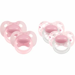 Medela Baby Schnuller Original 6-18 Monate DUO Signature 4 Stück In Rosé