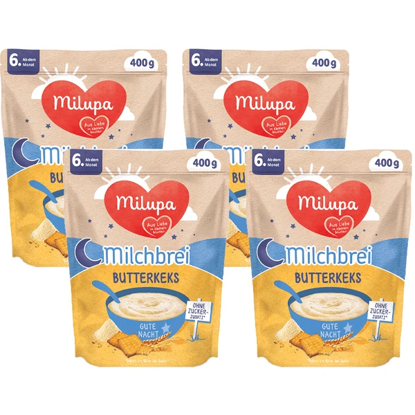 Milupa Milchbrei Butterkeks Gute Nacht 4 X 400 G Ab Dem 6. Monat 3 Milupa Milchbrei Butterkeks Gute Nacht 4 X 400 G Ab Dem 6. Monat