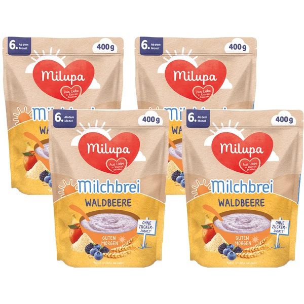 Milupa Milchbrei Waldbeere Guten Morgen 4 X 400 G Ab Dem 6. Monat 3 Milupa Milchbrei Waldbeere Guten Morgen 4 X 400 G Ab Dem 6. Monat