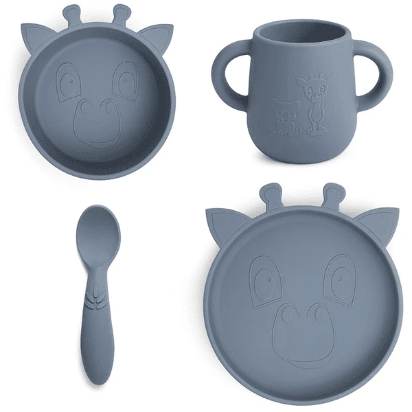 Nuuroo Geschirrset Lykke Giraffe 4-teilig, Bering Sea 3 Nuuroo Geschirrset Lykke Giraffe 4-teilig, Bering Sea