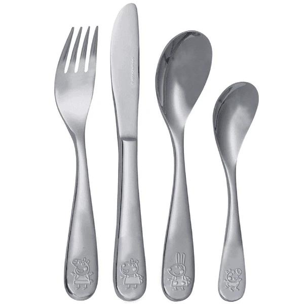 P:os Besteckset Peppa Pig, 4tlg 3 P:os Besteckset Peppa Pig, 4tlg