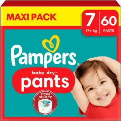 Pampers® Pampers Baby-Dry Pants, Gr. 7 Extra Large 17+ Kg, Maxi Pack (1 X 60 Pants)