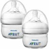 Philips Avent Natural Flasche SCF039/17, 60ml, 2 Stück, Transparent -Babyprodukte philips avent natural flasche scf039 17 60ml 2 stueck transparent a317554