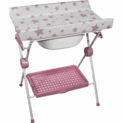 Plastimyr Badewanne LEA Faltbar In Sterne Rosa