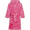 Playshoes Fleece-Bademantel Blumen Pink -Babyprodukte playshoes fleece bademantel blumen pink a266559
