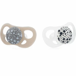 TWISTSHAKE Schnuller In Grau/weiß Ab Dem 6. Monat, Im Doppelpack