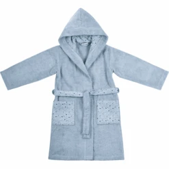 WÖRNER SÜDFROTTIER Bademantel Wal Stahlblau