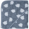 WÖRNER SÜDFROTTIER Kapuzenbadetuch Teddy Blau