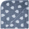 WÖRNER SÜDFROTTIER Kapuzenbadetuch Teddy Blau